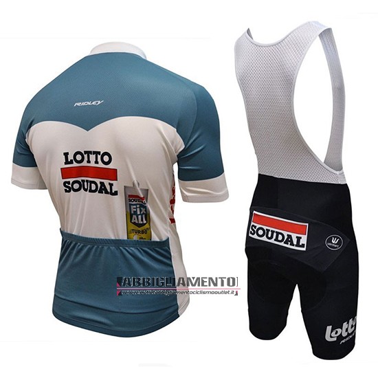 Abbigliamento Lotto Fix All 2018 Manica Corta e Pantaloncino Con Bretelle Bianco Blu - Clicca l'immagine per chiudere